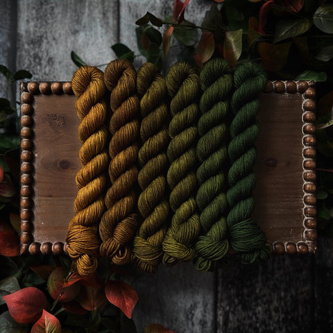 August Color Palette of the Month Mini Skein Set